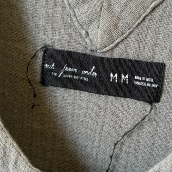 Urban Outfitters Out From Under Rhea Button Front Jumpsuit Gray Women's Medium - Picture 5 of 7